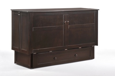 Clover Murphy Cabinet Bed Chocolate