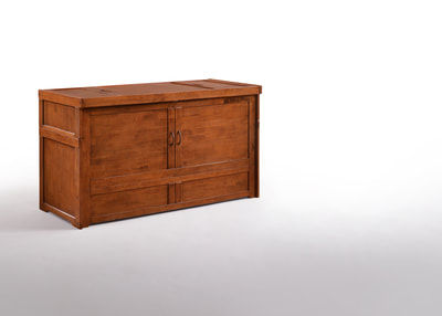 Murphy Cube Cabinet Bed Cherry